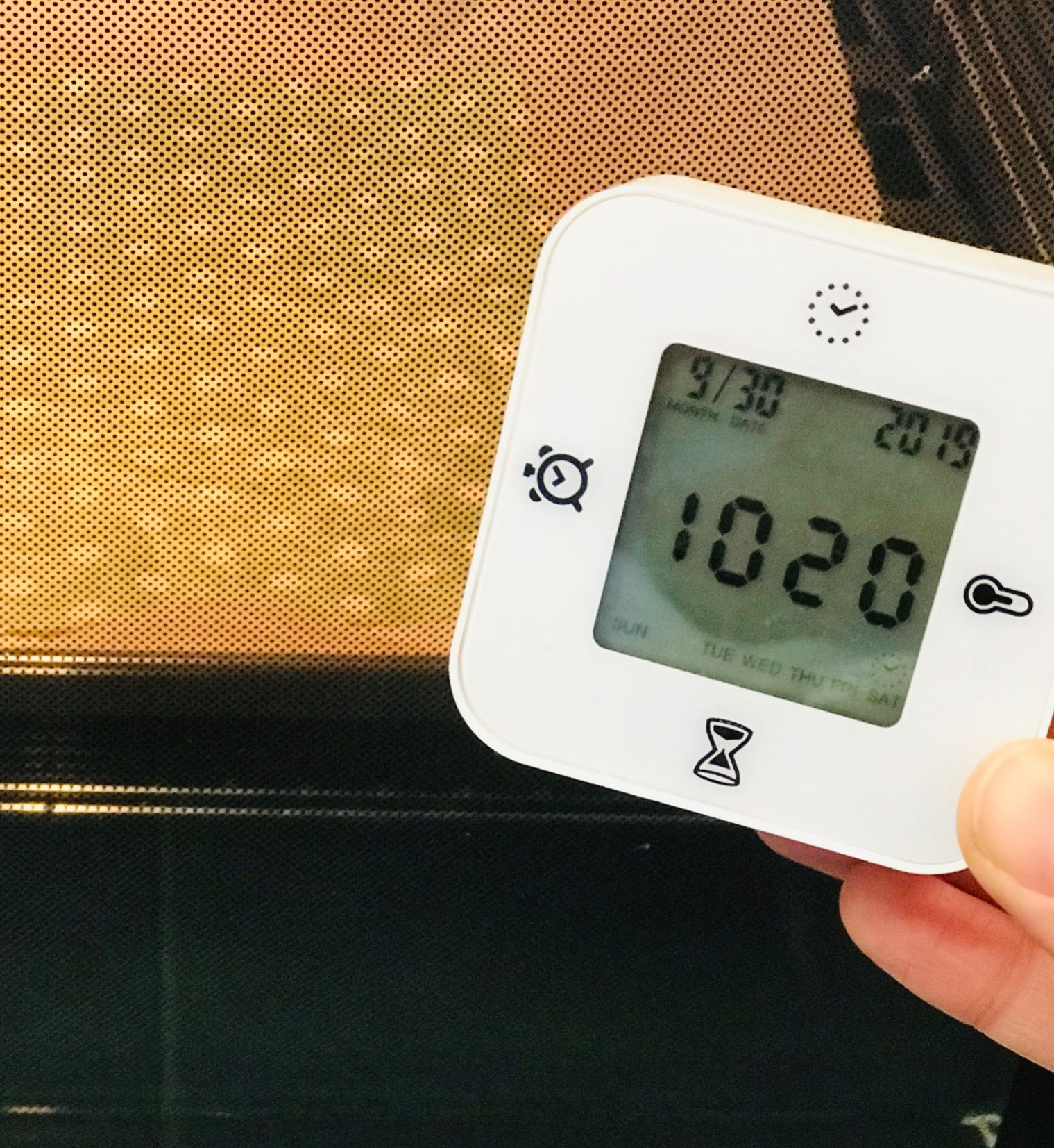 Bienenwachstuch 2 Minuten im Ofen lassen